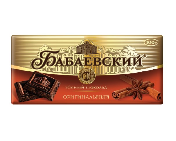 Шоколад БАБАЕВСКИЙ Оригинальный 90/100г / интернет-магазин напитков Лоза в Улан-Удэ