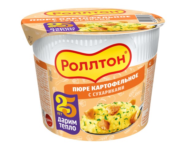 Пюре РОЛЛТОН Сухарики 40г / интернет-магазин напитков Лоза в Улан-Удэ