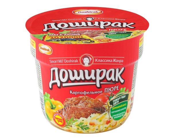 Пюре ДОШИРАК мясо 40г / интернет-магазин напитков Лоза в Улан-Удэ