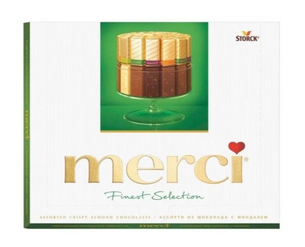Конфеты МЕРСИ Миндаль 250г / интернет-магазин напитков Лоза в Улан-Удэ