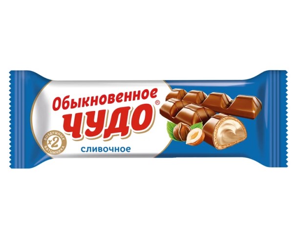 Батончик ОБЫКНОВЕННОЕ ЧУДО сливочный 55г / интернет-магазин напитков Лоза в Улан-Удэ